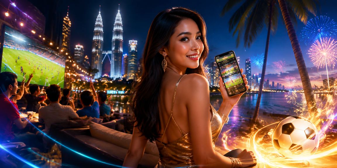 Antara muka aplikasi kasino dan sukan 695 diakses dari telefon pintar di Kuala Lumpur